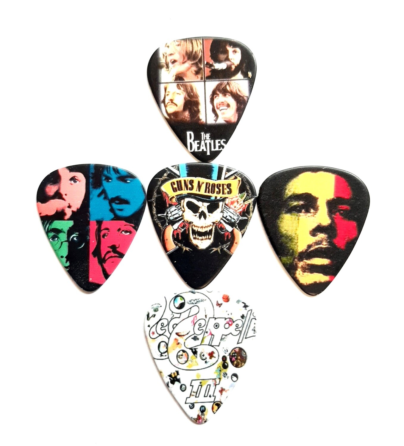 Legendary Bands Guitar Picks Collection 5 picks 0.46mm 0.96mm SPS421 Free Shipping