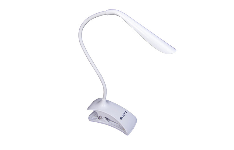 Portable Adjustable Clip On LED Music Stand Light Lamp 3 Levels of Brightness Rechargeable with USB Cable for Orchestra Piano Music Score Book Reading-White