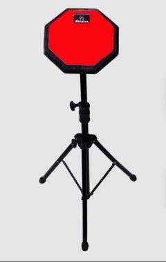 Drum practice pad 8 inch with tripod stand and carrying bags Brand new SPS474 Red with Drum stick