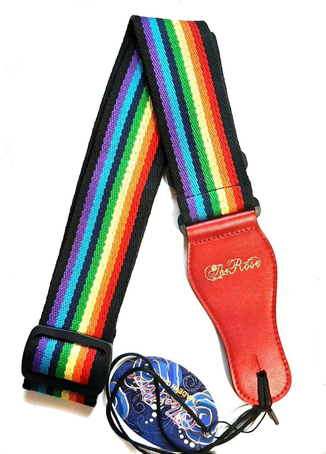Rainbow Guitar Strap for Acoustic, Electric, Classical, and Bass Guitars SPS401