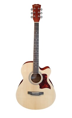 Spear &amp; Shield Acoustic Guitar for Beginners Adults Students 40 inch Full size Natural SPS377PG Free Shipping