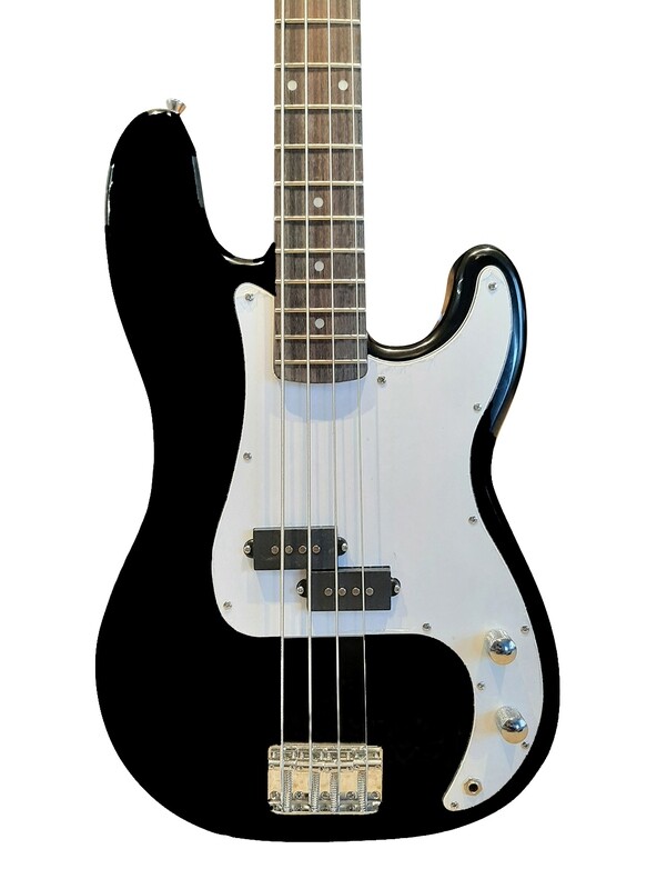 Spear &amp; Shield Electric Bass Guitar 4 Strings Full Size Precision style 20 Frets Black SPS513