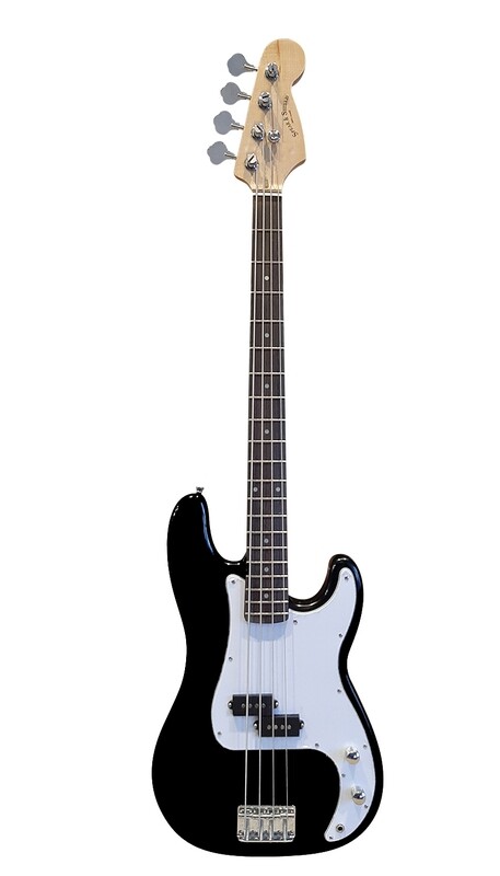 Spear &amp; Shield Electric Bass Guitar 4 Strings Full Size Precision style 20 Frets Black SPS513
