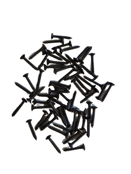 60 pcs black Mounting Screws Replacement Screws for Guitar Machine Heads or Pre amp EQ installation