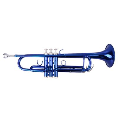 Brass B Flat Trumpet Gloves Set Blue