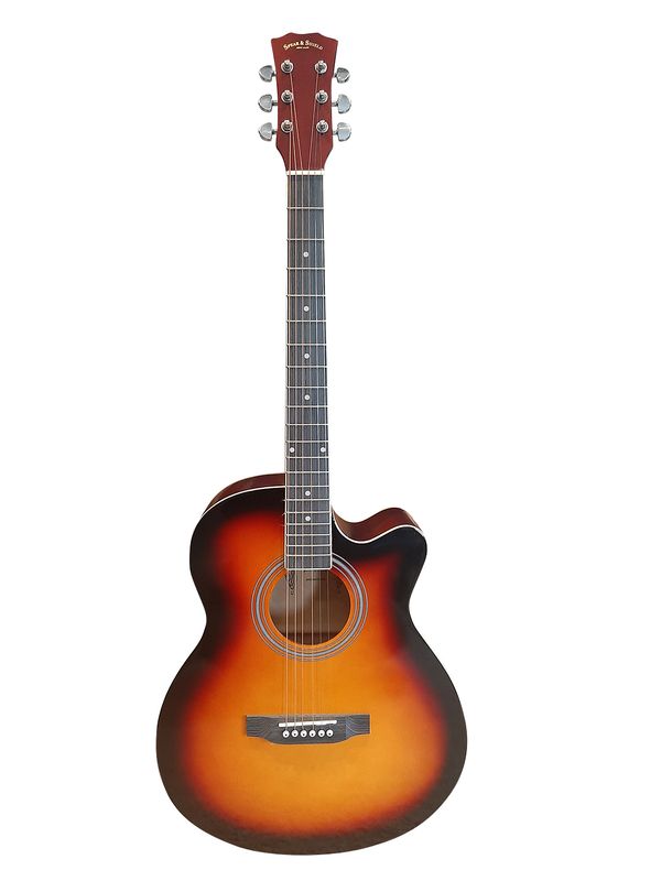 Spear &amp; Shield Acoustic Guitar for Beginners Adults Students 40-inch Full-size Sunburst SPS379