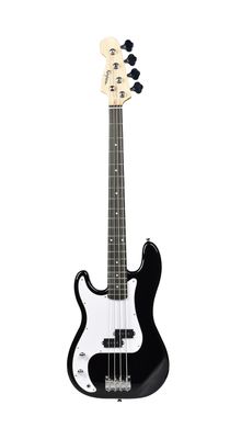 Left handed Bass Guitar 4 string full size PB for Beginners Intermediate players Black SPS787