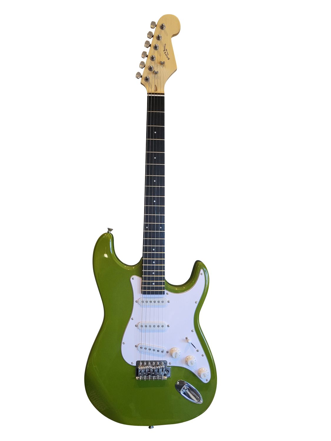 Electric Guitar 39 inch full size SSS Pickup Solid Body for Beginners, Adults, Students Green JPS77