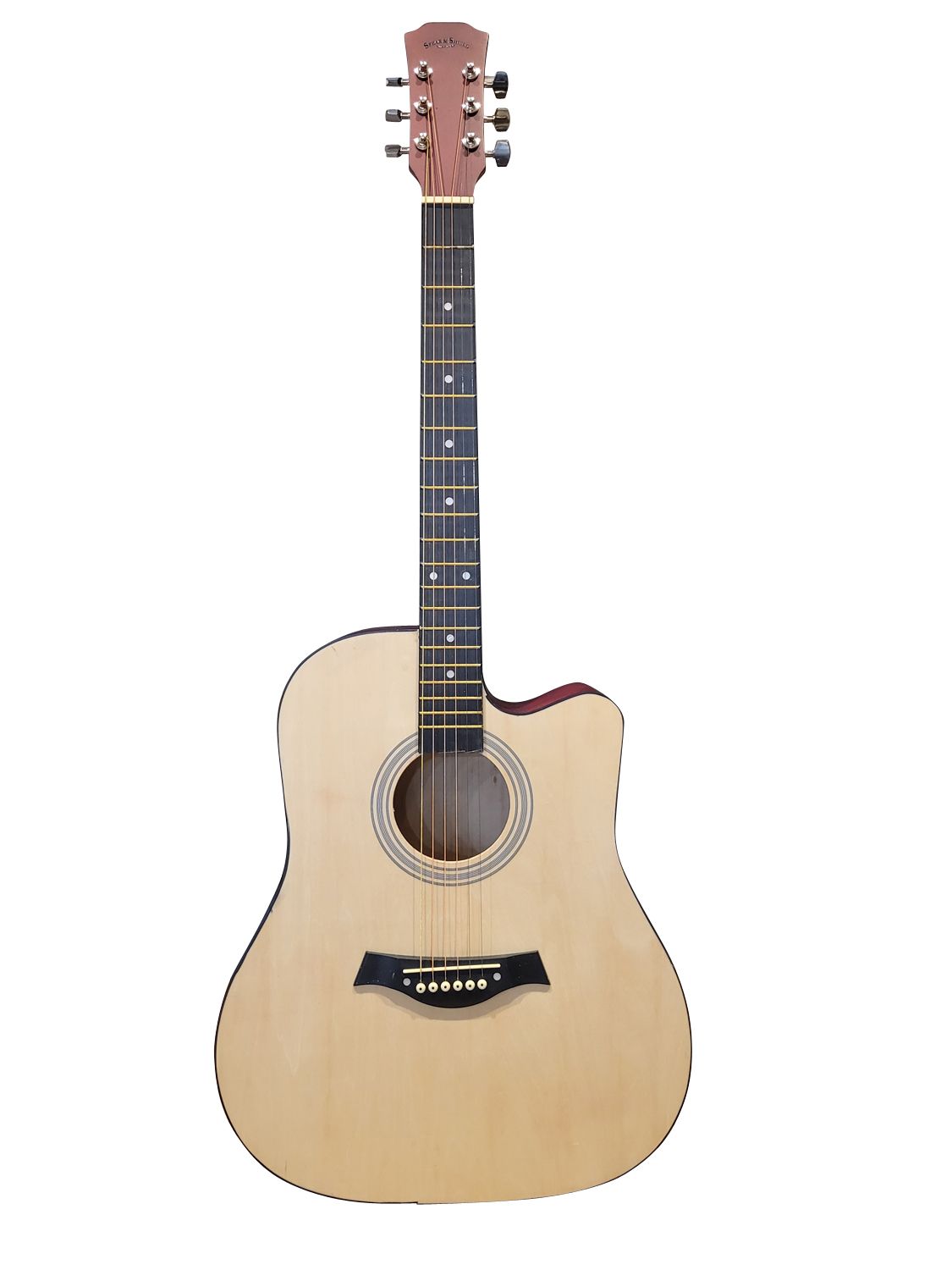 41-Inch Full-Size Natural matte finish Acoustic Guitar SPS952 – Smooth Play, Low Action, Stylish Design – Perfect for Beginners, Adults, and Students