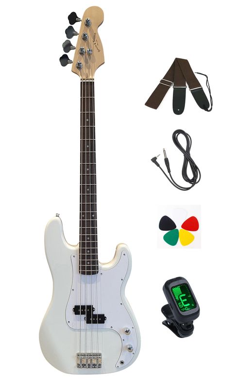 Spear &amp; Shield Electric Bass Guitar 4 Strings Full Size Precision style 20 Frets SPS514 Package