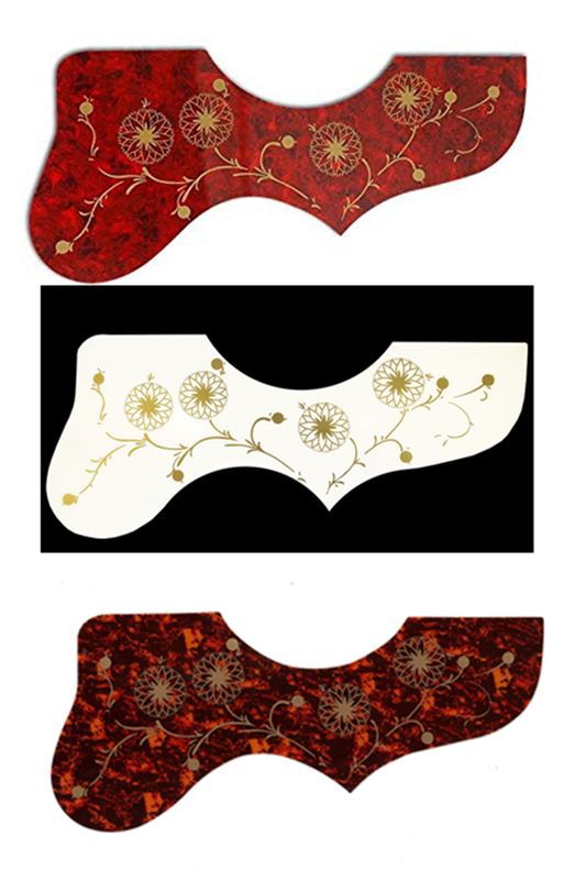3 PCS Professional Acoustic Guitar Pickguards – Large Size, Right-Handed Pick Plates