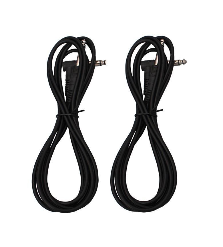2-Pack 1/4&quot; Guitar Instrument Cable – Durable Audio Cable for Electric Guitar, Bass, or Keyboard