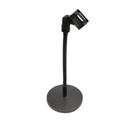 Height Adjustable Desk Microphone Stand – Compact Tabletop Mic Holder for Studio, Podcast &amp; Streaming