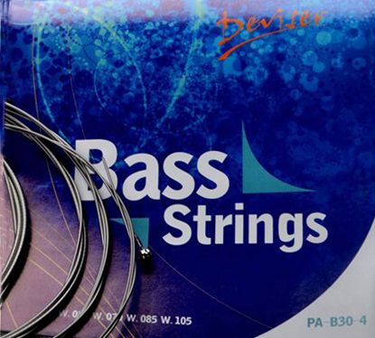 Nickel Wound Electric Bass Guitar Strings (.045–.105) – Smooth Tone, Durable Performance