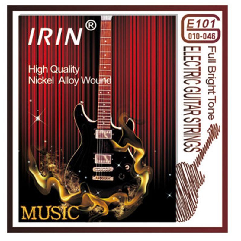 Electric Guitar Strings E101 (010-046) – Nickel Alloy Wound, Bright Tone, Durable &amp; Rust-Resistant