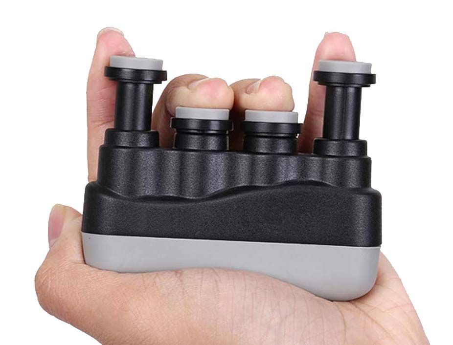 Finger Strengthener,4 Tension Adjustable Hand Grip Exerciser Ergonomic Silicone Trainer for Guitar, Piano, Trigger Finger Training SPS469