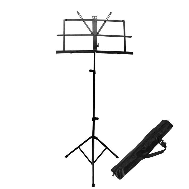 Adjustable Metal Music Stand with Carrying Bag – Foldable, Lightweight, Portable