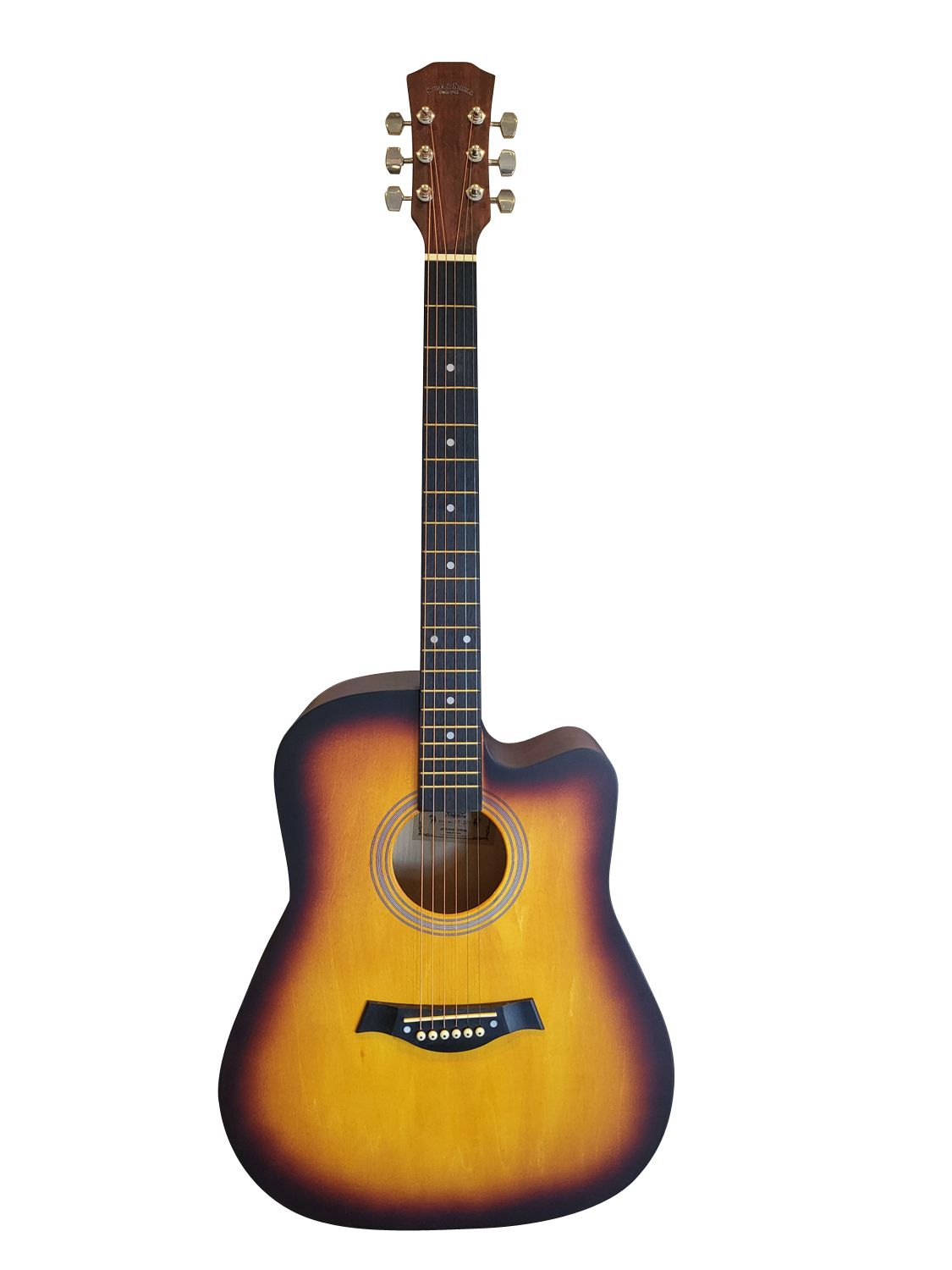 41-Inch Full-Size Sunburst matte finish Acoustic Guitar SPS955 – Smooth Play, Low Action, Stylish Design – Perfect for Beginners, Adults, and Students