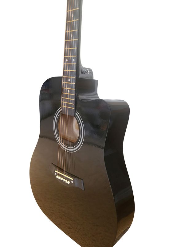 Full Size Black Acoustic Guitar for Beginners – Smooth Neck, Clear Sound, Classic Design SPS977