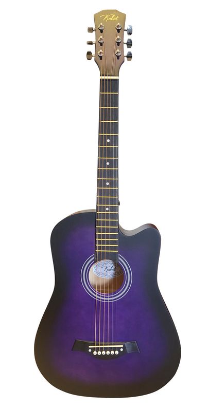 38" Purple Acoustic Guitar SPS975 – Sleek Design, Rich Sound for All Ages