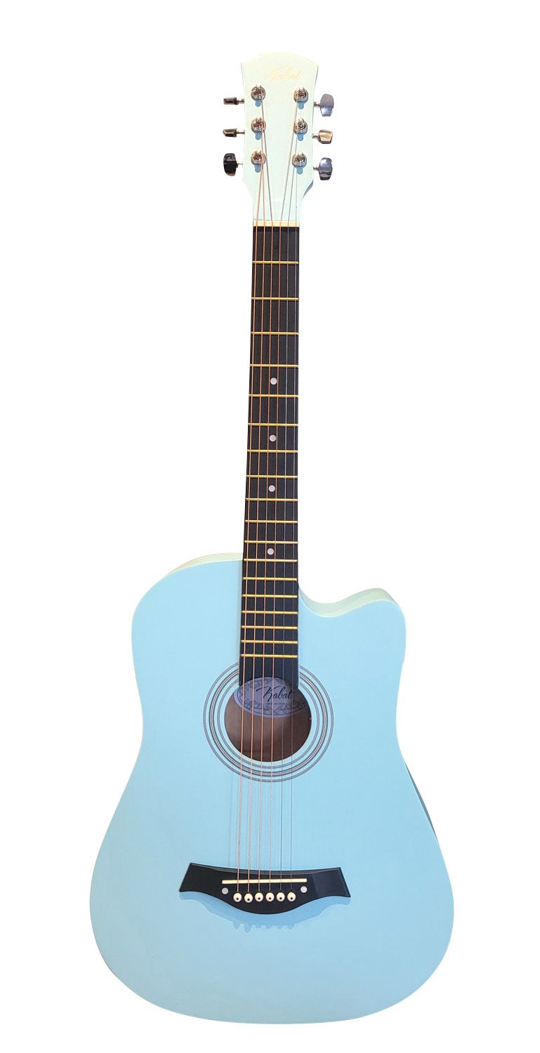 38" Light Blue Acoustic Guitar SPS972 – Sleek Design, Rich Sound for All Ages