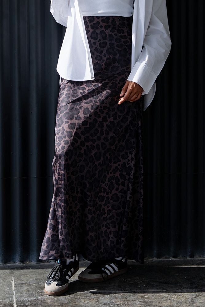 Leopard Silk Skirt (Last Piece size XL)