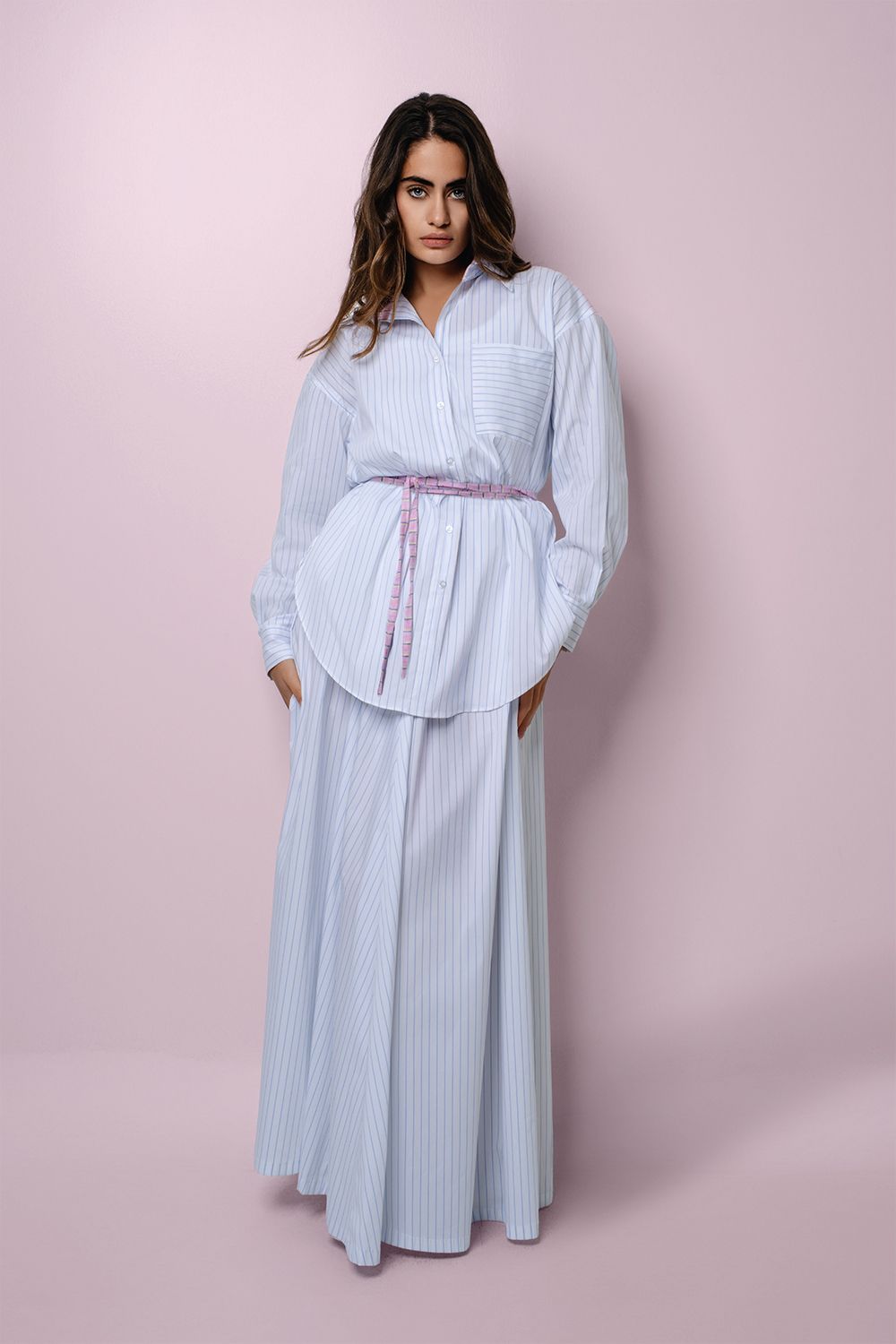 Striped White Set