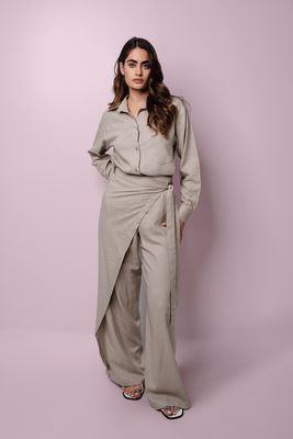 Linen Set in Sand beige