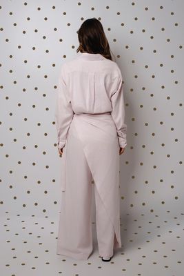 Linen Set in Powder Pink