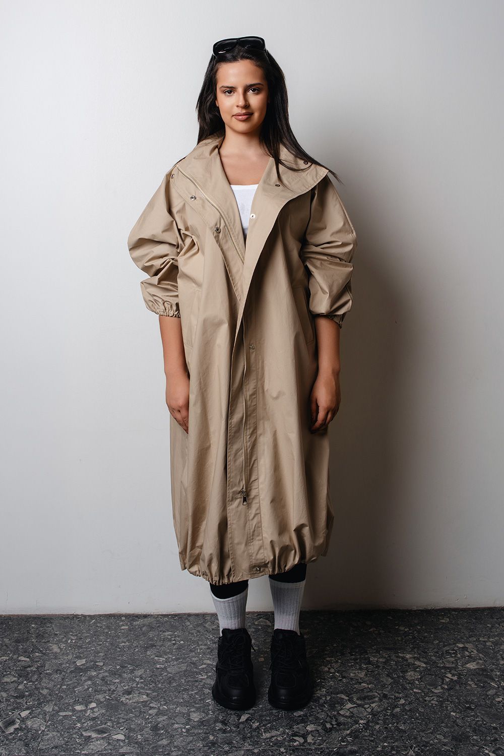 "To The Rescue 2.0" in Beige (Longline)