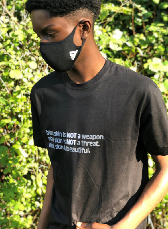 Black T-shirt (Words not violence)