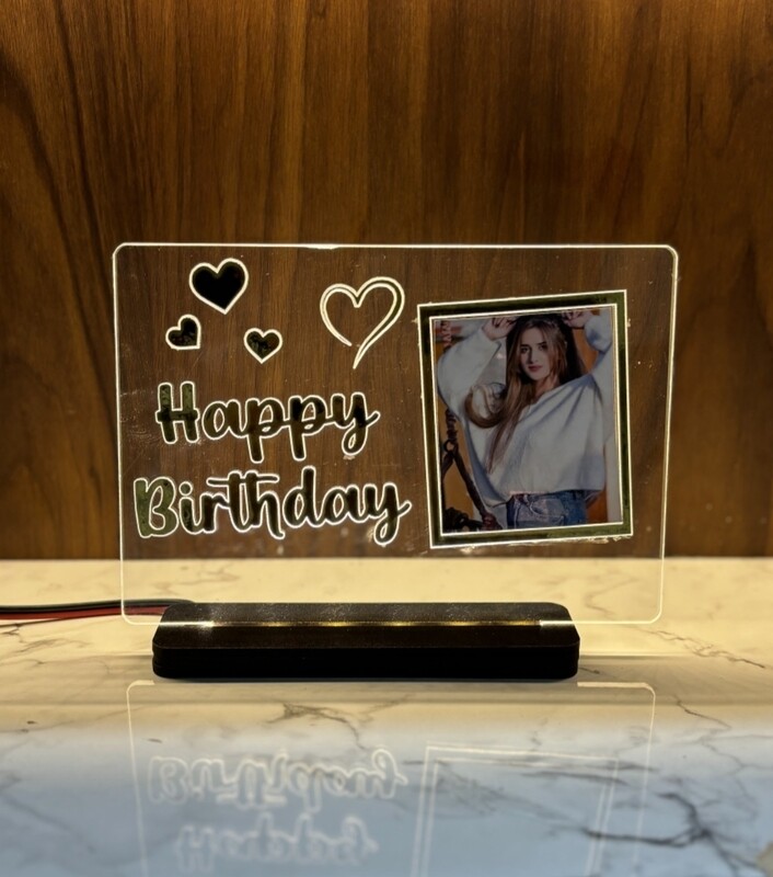 Led golden lamp with photo ( COD AVAILABLE 😍😍)