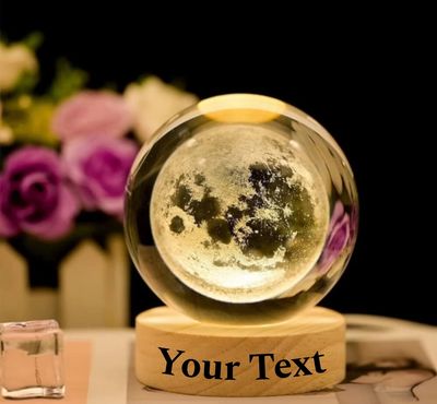 3D Customized Name Moon Table Lamp | Cash on Delivery Available 😍