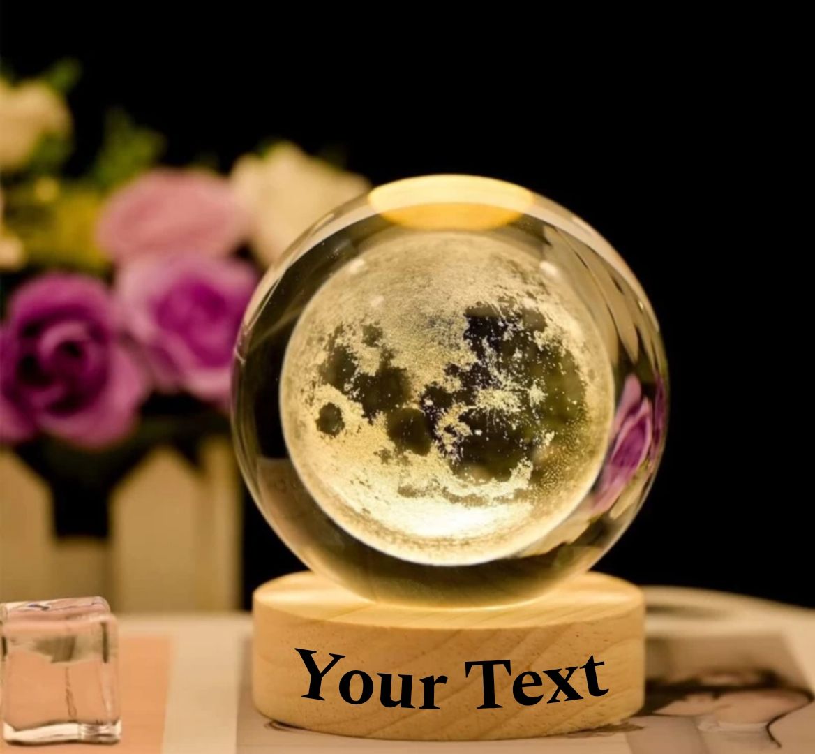 3D Customized Name Moon Table Lamp | Cash on Delivery Available 😍