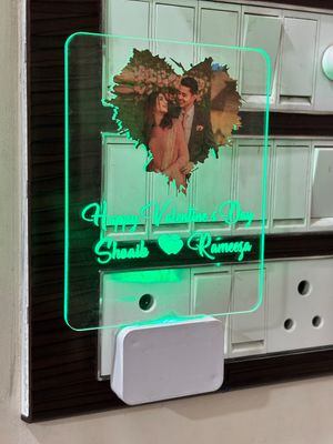 Personalised Multicolour Adapter LED Lamp With Colour Changing Effect |  D17