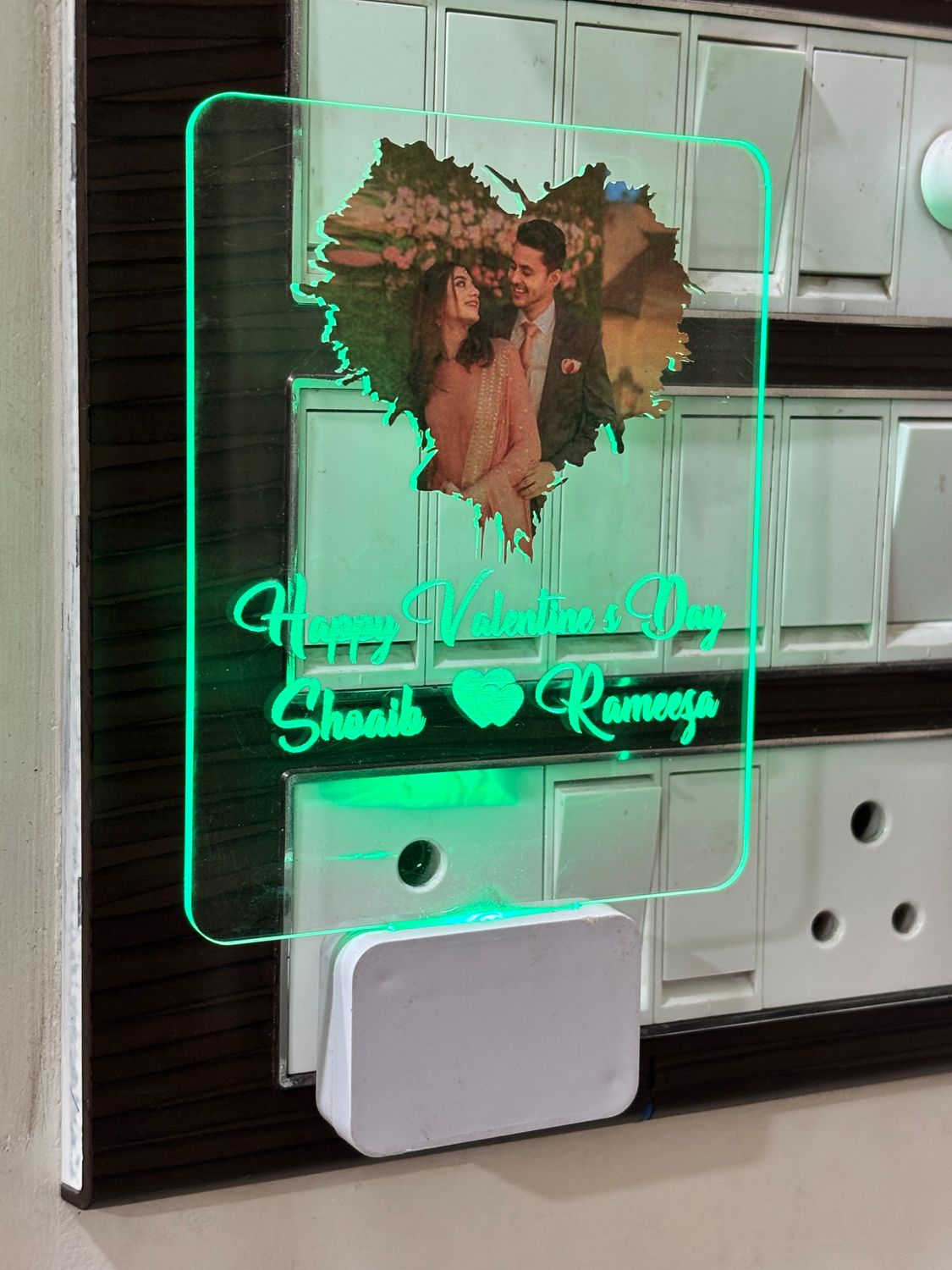 Personalised Multicolour Adapter LED Lamp With Colour Changing Effect |  D17