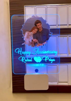 Personalised Multicolour Adapter LED Lamp With Colour Changing Effect |  D18