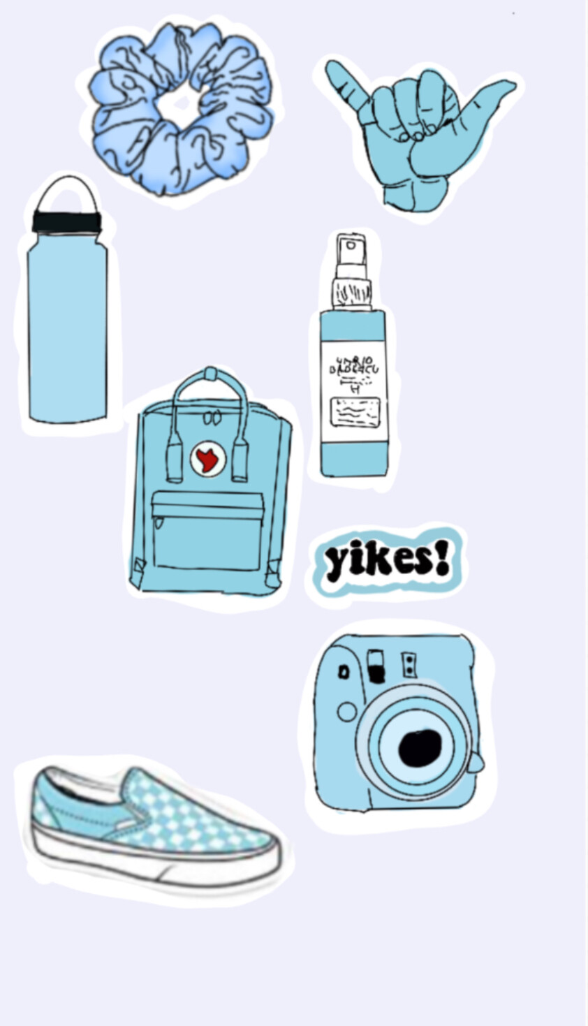 blue VSCO pack