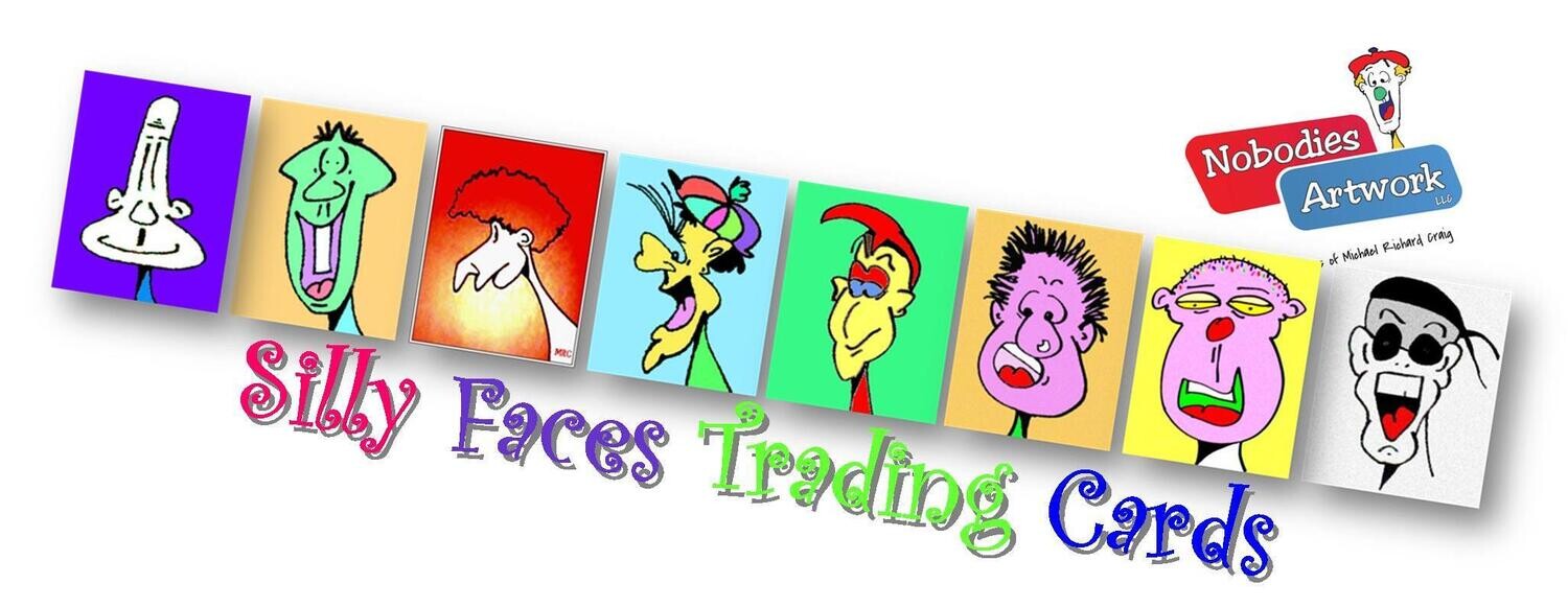 Get your silly faces trading cards now!