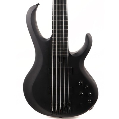 Ibanez Iron Label BTB625EX 5-String Bass Black Flat