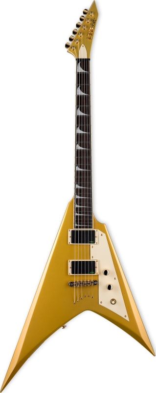 ESP LTD KH-V Kirk Hammett Signature, Metallic Gold