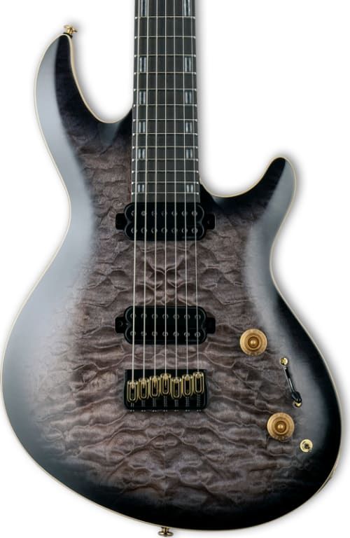 ESP LTD JR-7 Javier Reyes Signature 7-String Baritone, Faded Blue Sunburst