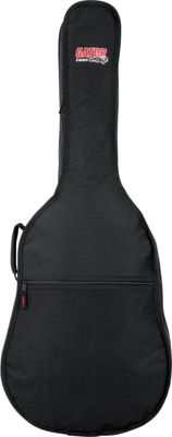 Gator Economy Travel Acoustic Guitar Gig Bag, Black