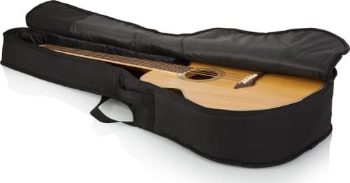 Gator Economy Acoustic Bass Guitar Gig Bag, Black