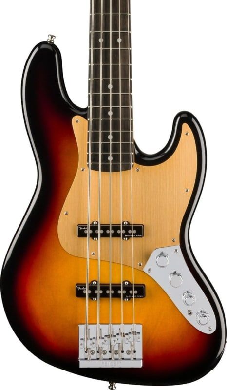 Fender American Ultra II Jazz Bass V 5-String Bass, Ultraburst