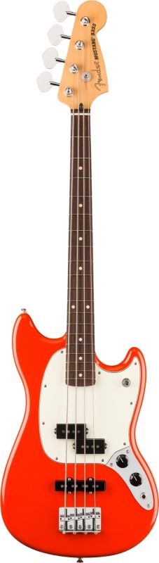 Fender Player II Mustang PJ Bass, Coral Red