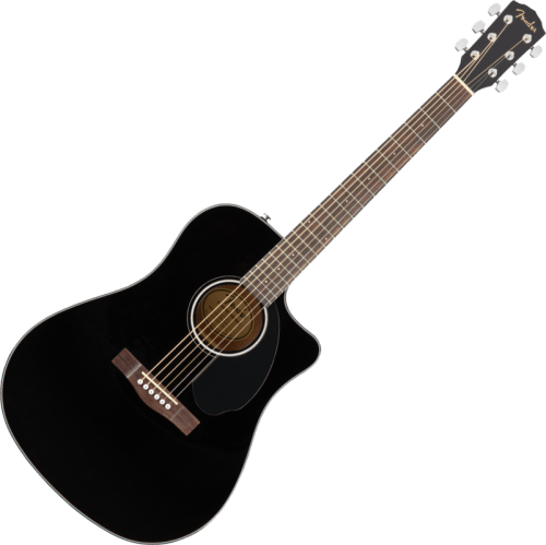 Fender CD-60SCE Dreadnought Acoustic-Electric, Black