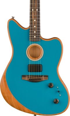 Fender American Acoustasonic Jazzmaster Acoustic-Electric, Ocean Turquoise