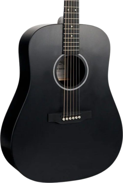 Martin D-X1 Black X Series Limited Edition Dreadnought Acoustic, Black