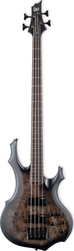 ESP LTD F-4 Bass, Charcoal Burst Satin